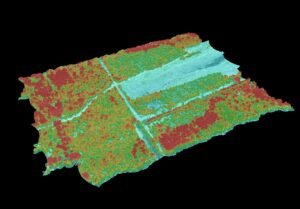 RGB Color Point Cloud Elevation Gradient